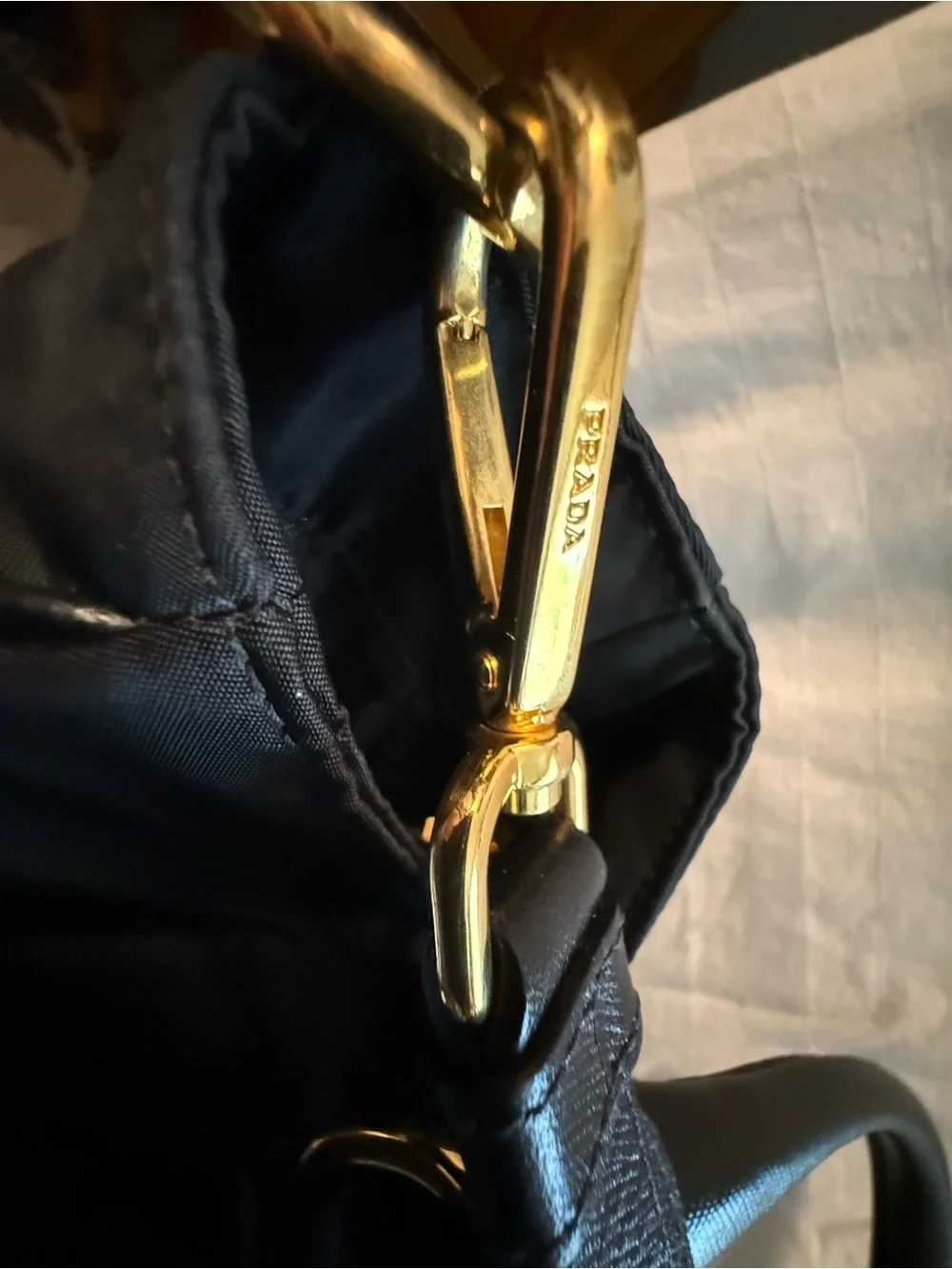 Prada black nylon